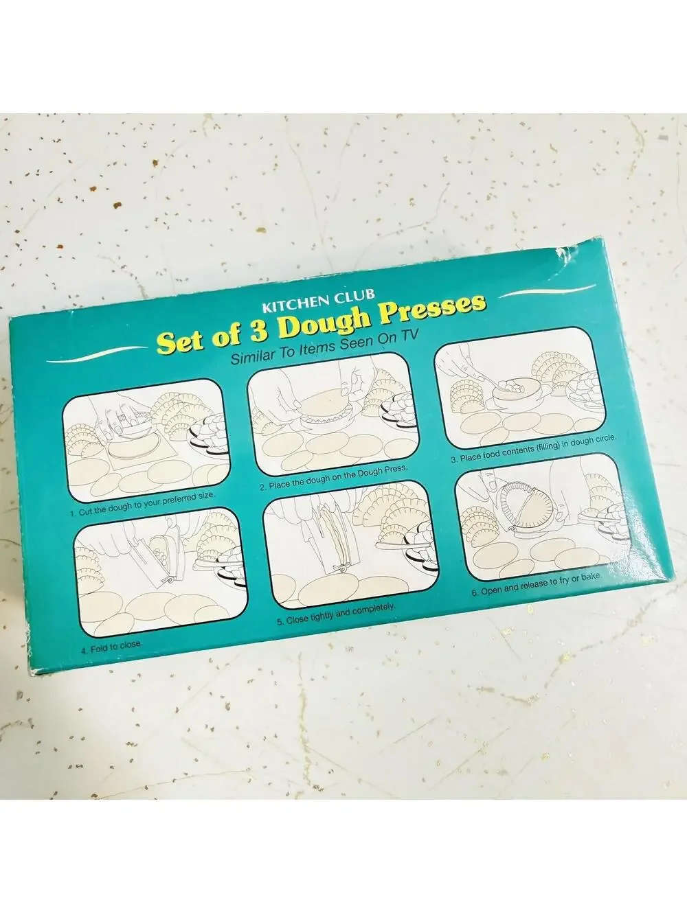 90s Set of 3 Kitchen Club Dough Presses - Perogis / Raviolis / Dumpling/ Cookies